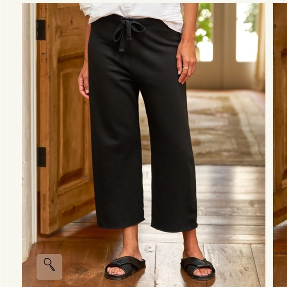 FRANK and EILEEN Catherine Sweatpant Favorite Pant Black Triple Fleece Sz L NEW - Picture 1 of 15